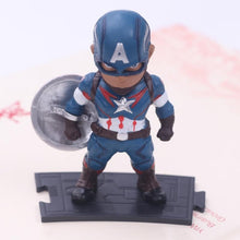 Load image into Gallery viewer, 6pcs/set Marvel Avengers : Infinity War Thanos Ironman Spiderman Captain American Hulk Black Panther Figure Model Toys