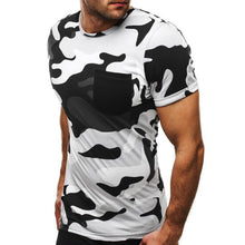 Load image into Gallery viewer, Summer Camo Muscle Tee Army Men&#39;s T Shirts Slim Fit Cotton Short Sleeve Tactical Combat TShirt Military Camouflage Camp Tops