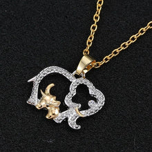 Load image into Gallery viewer, Double Elephant Necklaces For Women 2019 New Fashion Style Mama Bm aby Pendants Women Female Jewelry MoGifts