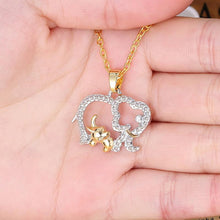 Load image into Gallery viewer, Double Elephant Necklaces For Women 2019 New Fashion Style Mama Bm aby Pendants Women Female Jewelry MoGifts