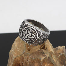 Load image into Gallery viewer, Nordic viking stainless steel amulet Scandinavian Ring