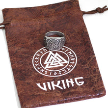 Load image into Gallery viewer, Nordic viking stainless steel amulet Scandinavian Ring