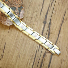 Load image into Gallery viewer, Men's Double Row Magnets Energy Bracelet Magnetic Healing Watch Bands Bracelets Bangles with Viking Charm