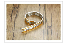 Load image into Gallery viewer, Men's Double Row Magnets Energy Bracelet Magnetic Healing Watch Bands Bracelets Bangles with Viking Charm
