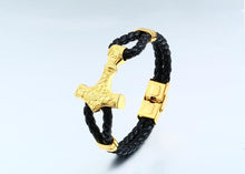 Load image into Gallery viewer, Viking Thor's Hammer Mjolnir Bracelet