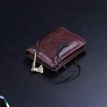 Load image into Gallery viewer, Myshape Vintage Axe Leather Wrap Viking Bracelet