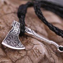Load image into Gallery viewer, Myshape Vintage Axe Leather Wrap Viking Bracelet