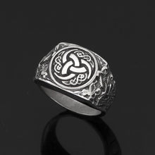 Load image into Gallery viewer, Nordic viking stainless steel amulet Scandinavian Ring