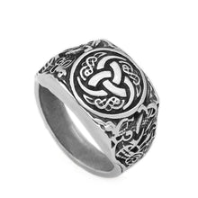 Load image into Gallery viewer, Nordic viking stainless steel amulet Scandinavian Ring