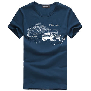 Pioneer Camp summer short t shirt men brand clothing high quality pure cotton male t-shirt print tshirt men tee shirts 522056