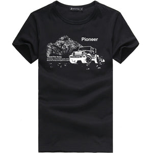 Pioneer Camp summer short t shirt men brand clothing high quality pure cotton male t-shirt print tshirt men tee shirts 522056