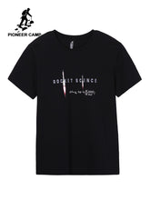 Load image into Gallery viewer, Pioneer Camp New Short Sleeve T shirt Men Brand Clothing Fashion Satellite Printed T-shirt 100% Cotton Tshirts Male ADT906251