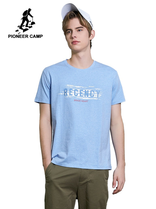 Pioneer Camp Printed Letter Summer Short T shirt Men High Quality Pure Cotton Male t-shirt Print Tshirt Men Tee Shirts ADT908079